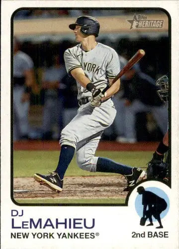 2022 Topps Heritage #169 DJ LeMahieu NM-MT Yankees ID:41279 - Baseball Card Single