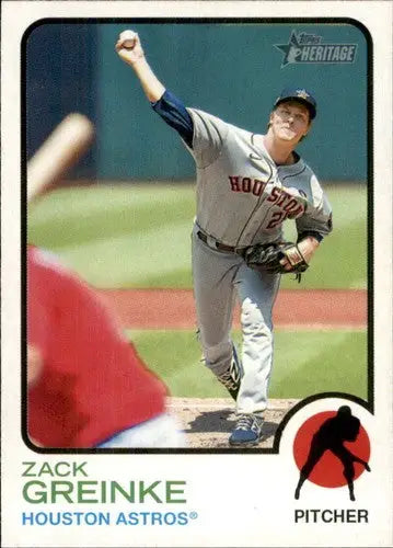 2022 Topps Heritage #187 Zack Greinke NM-MT Astros ID:41288 - Baseball Card Single