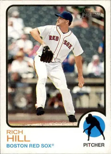 2022 Topps Heritage #212 Rich Hill NM-MT Red Sox ID:41301 - Baseball Card Single