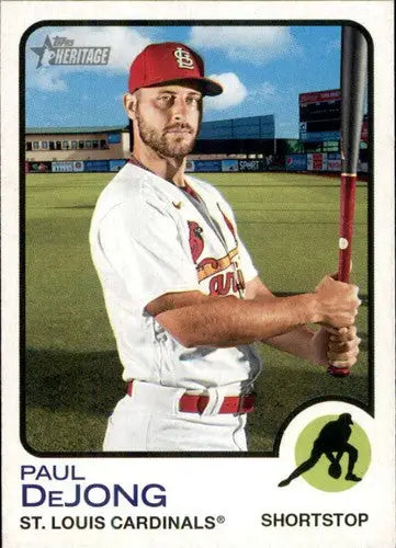 2022 Topps Heritage #220 Paul DeJong NM-MT Cardinals ID:41304 - Baseball Card Single