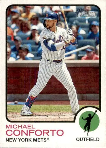 2022 Topps Heritage #231 Michael Conforto NM-MT Mets ID:41309 - Baseball Card Single