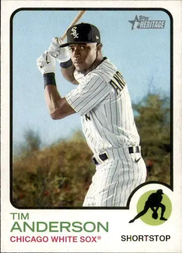 2022 Topps Heritage #241 Tim Anderson NM-MT White Sox ID:41320 - Baseball Card Single