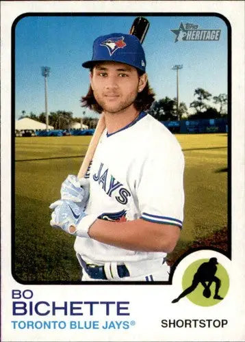2022 Topps Heritage #262 Bo Bichette NM-MT Blue Jays - Baseball Card Single