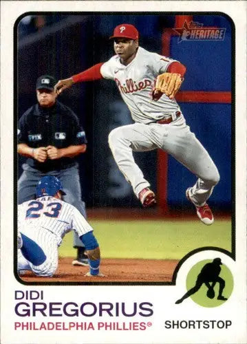 2022 Topps Heritage #285 Didi Gregorius NM-MT Phillies ID:41341 - Baseball Card Single