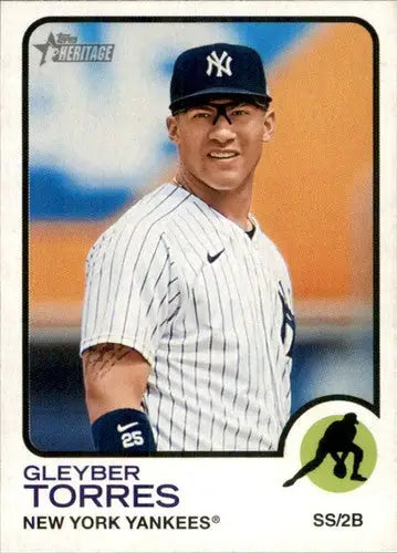 2022 Topps Heritage #299 Gleyber Torres NM-MT Yankees ID:76608 - Baseball Card Single