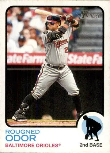 2022 Topps Heritage #307 Rougned Odor NM-MT Orioles ID:42434 - Baseball Card Single