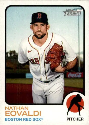 2022 Topps Heritage #311 Nathan Eovaldi NM-MT Red Sox ID:76609 - Baseball Card Single
