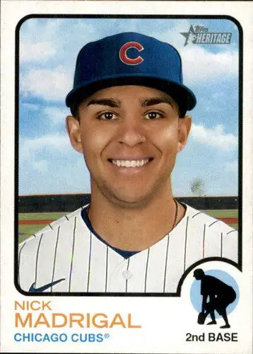 2022 Topps Heritage #314 Nick Madrigal NM-MT Cubs ID:41354 - Baseball Card Single