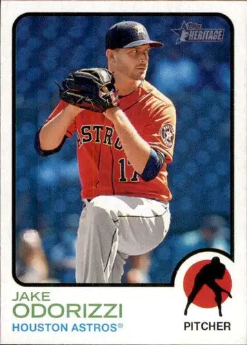 2022 Topps Heritage #320 Jake Odorizzi NM-MT Astros ID:41358 - Baseball Card Single
