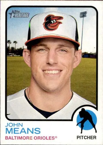 2022 Topps Heritage #325 John Means NM-MT Orioles ID:41364 - Baseball Card Single