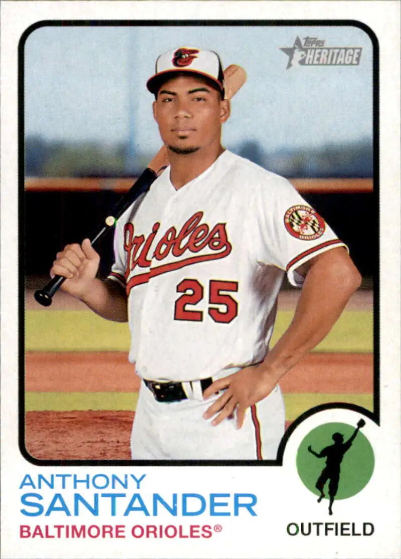 2022 Topps Heritage #33 Anthony Santander NM-MT Orioles ID:41184 - Baseball Card Single