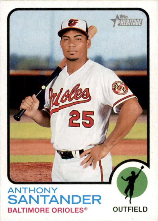 2022 Topps Heritage #33 Anthony Santander NM-MT Orioles ID:41184 - Baseball Card Single