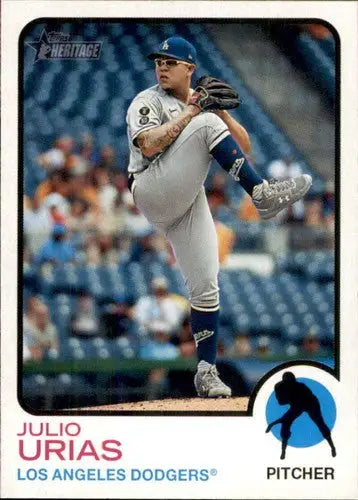 2022 Topps Heritage #337 Julio Urias NM-MT Dodgers ID:41373 - Baseball Card Single