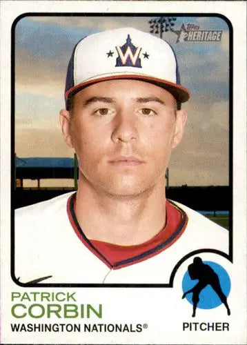 2022 Topps Heritage #348 Patrick Corbin NM-MT Nationals ID:41383 - Baseball Card Single