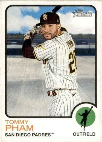 2022 Topps Heritage #352 Tommy Pham NM-MT Padres ID:41385 - Baseball Card Single