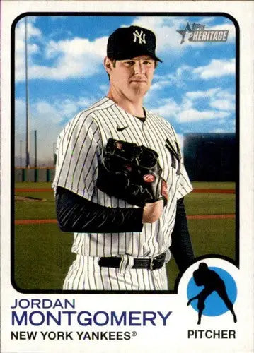 2022 Topps Heritage #354 Jordan Montgomery NM-MT Yankees ID:41387 - Baseball Card Single