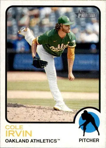 2022 Topps Heritage #360 Cole Irvin NM-MT Athletics ID:41389 - Baseball Card Single