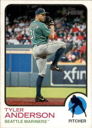 2022 Topps Heritage #369 Tyler Anderson NM-MT Mariners ID:76615 - Baseball Card Single