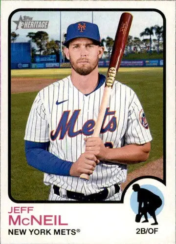 2022 Topps Heritage #389 Jeff McNeil NM-MT Mets ID:41407 - Baseball Card Single