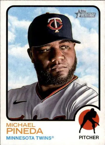 2022 Topps Heritage #395 Michael Pineda NM-MT Twins ID:41413 - Baseball Card Single