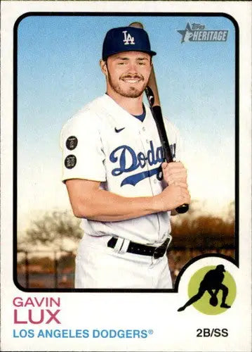 2022 Topps Heritage #397 Gavin Lux NM-MT Dodgers ID:41415 - Baseball Card Single
