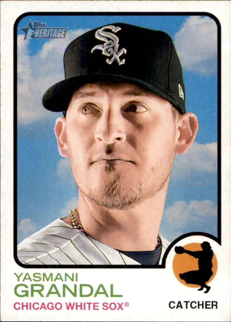 2022 Topps Heritage #47 Yasmani Grandal NM-MT White Sox ID:41197 - Baseball Card Single