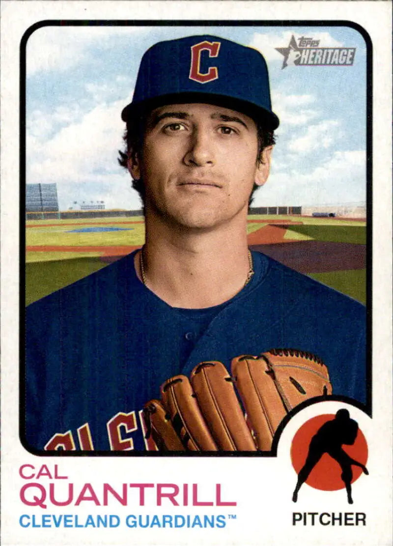 2022 Topps Heritage #51 Cal Quantrill NM-MT Guardians ID:41201 - Baseball Card Single