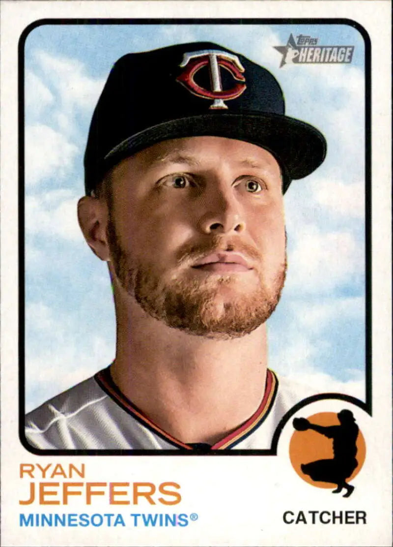 2022 Topps Heritage #76 Ryan Jeffers NM-MT Twins ID:41217 - Baseball Card Single