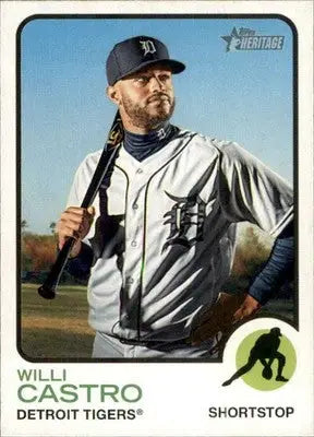 2022 Topps Heritage #86 Willi Castro NM-MT Tigers ID:41225 - Baseball Card Single