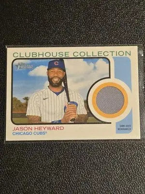 2022 Topps Heritage #CC-JH Jason Heyward Clubhouse Collection Relics - Baseball Card Single