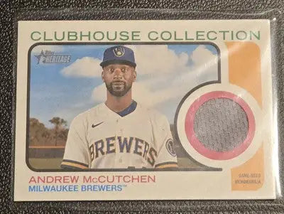 2022 Topps Heritage #CCR-AM Andrew McCutchen Clubhouse Collection Relics - Baseball Card Single