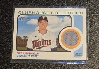 2022 Topps Heritage #CCR-GU Gio Urshela Clubhouse Collection Relics High Number - Baseball Card Single