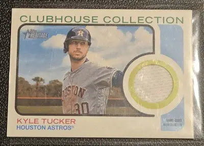 2022 Topps Heritage #CCR-KT Kyle Tucker Clubhouse Collection Relics High Number - Baseball Card Single