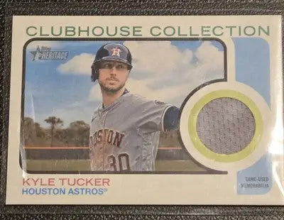 2022 Topps Heritage #CCR-KT Kyle Tucker Clubhouse Collection Relics High Number - Baseball Card Single