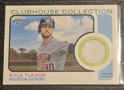 2022 Topps Heritage #CCR-KT Kyle Tucker Clubhouse Collection Relics High Number - Baseball Card Single