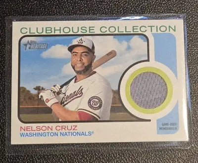 2022 Topps Heritage #CCR-NC Nelson Cruz Clubhouse Collection Relics High Number - Baseball Card Single