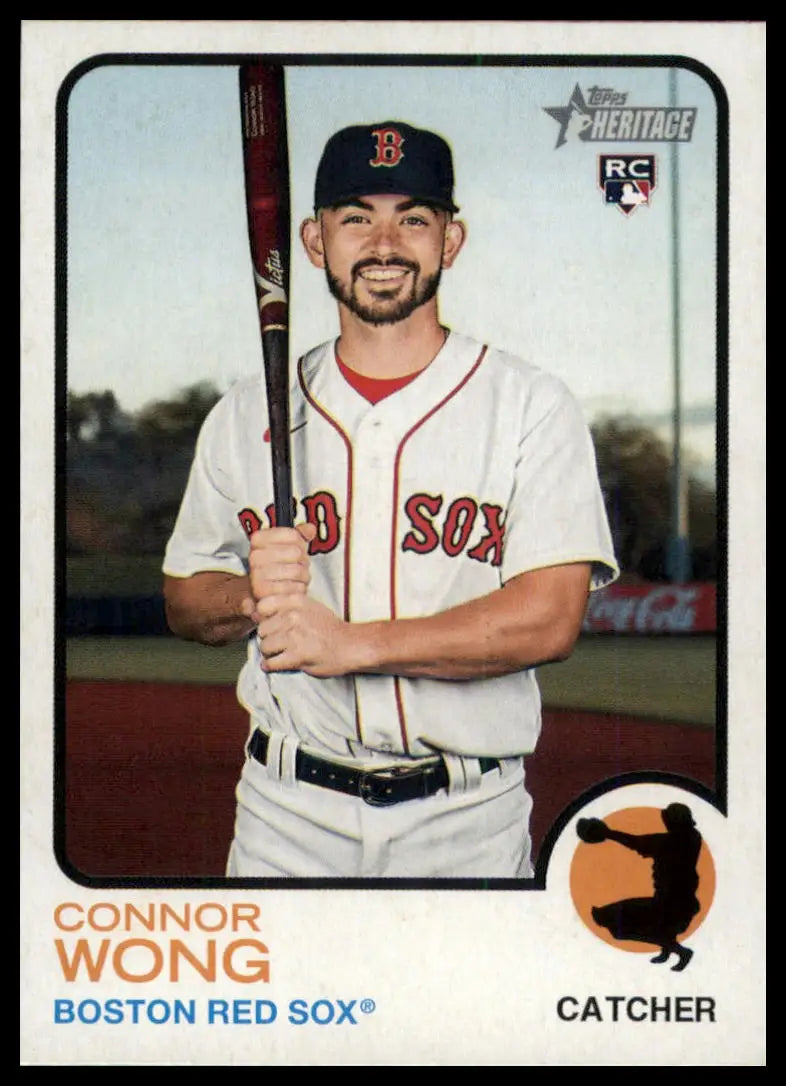 2022 Topps Heritage Connor Wong RC 249 Boston Red Sox NM - Baseball Card Single