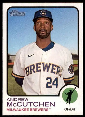 2022 Topps Heritage High Number #508 Andrew McCutchen baseball card NM-MT Brewers