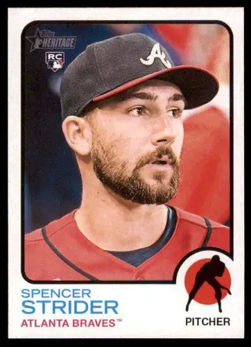 Spencer Strider baseball card from 2022 Topps Heritage High Number series