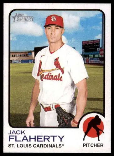 2022 Topps Heritage High Number #534 Jack Flaherty NM-MT Cardinals ID:67982 - Baseball Card Single