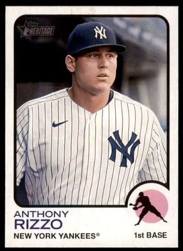 2022 Topps Heritage High Number Anthony Rizzo Yankees baseball card NM-MT