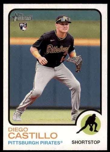 2022 Topps Heritage High Number #541 Diego Castillo NM-MT RC Rookie Pir ID:59386 - Baseball Card Single
