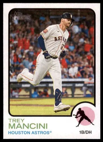 Baseball trading card featuring Trey Mancini of the Houston Astros from Topps Heritage High Number