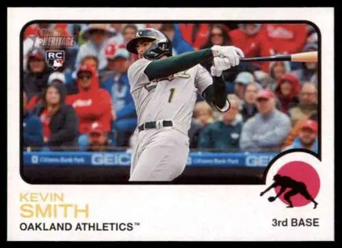 2022 Topps Heritage High Number #549 Kevin Smith NM-MT RC Baseball Trading Card Original Gloss