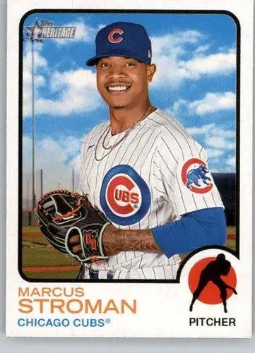 2022 Topps Heritage High Number #555 Marcus Stroman NM-MT Cubs ID:68003 - Baseball Card Single