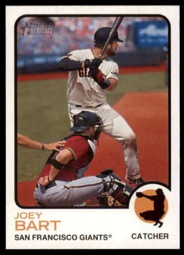 Joey Bart baseball card from 2022 Topps Heritage High Number #559 with original gloss