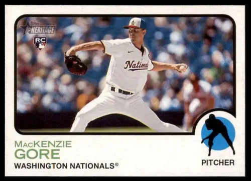 2022 Topps Heritage High Number Mackenzie Gore baseball card rookie NM-MT