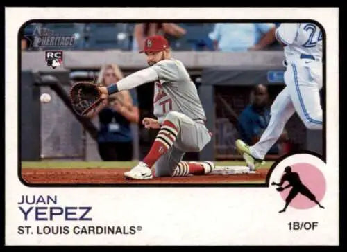 Juan Yepez 2022 Topps Heritage High Number NM-MT RC Rookie Card original gloss