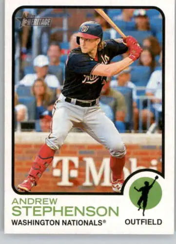 2022 Topps Heritage High Number #570 Andrew Stephenson NM-MT Baseball Card Original Gloss