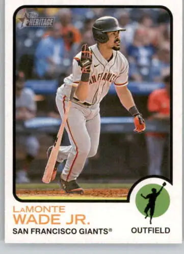 LaMonte Wade Jr. baseball card from 2022 Topps Heritage High Number collection
